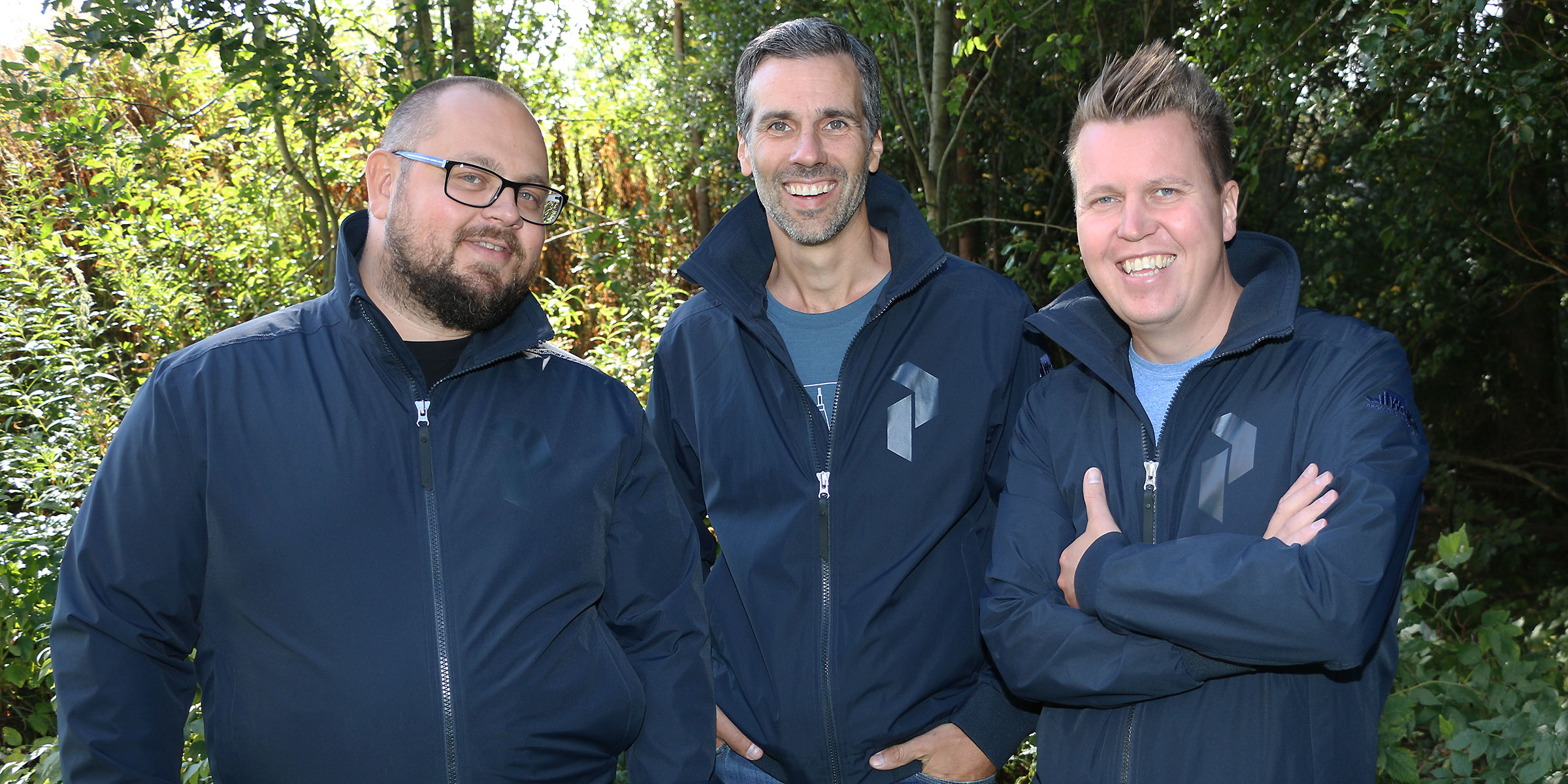 Mycket nöjda med framgångarna för sina produkter är Linus Löfmark, Anders Körning och Isaac Cruse, alla tre på We-Make.