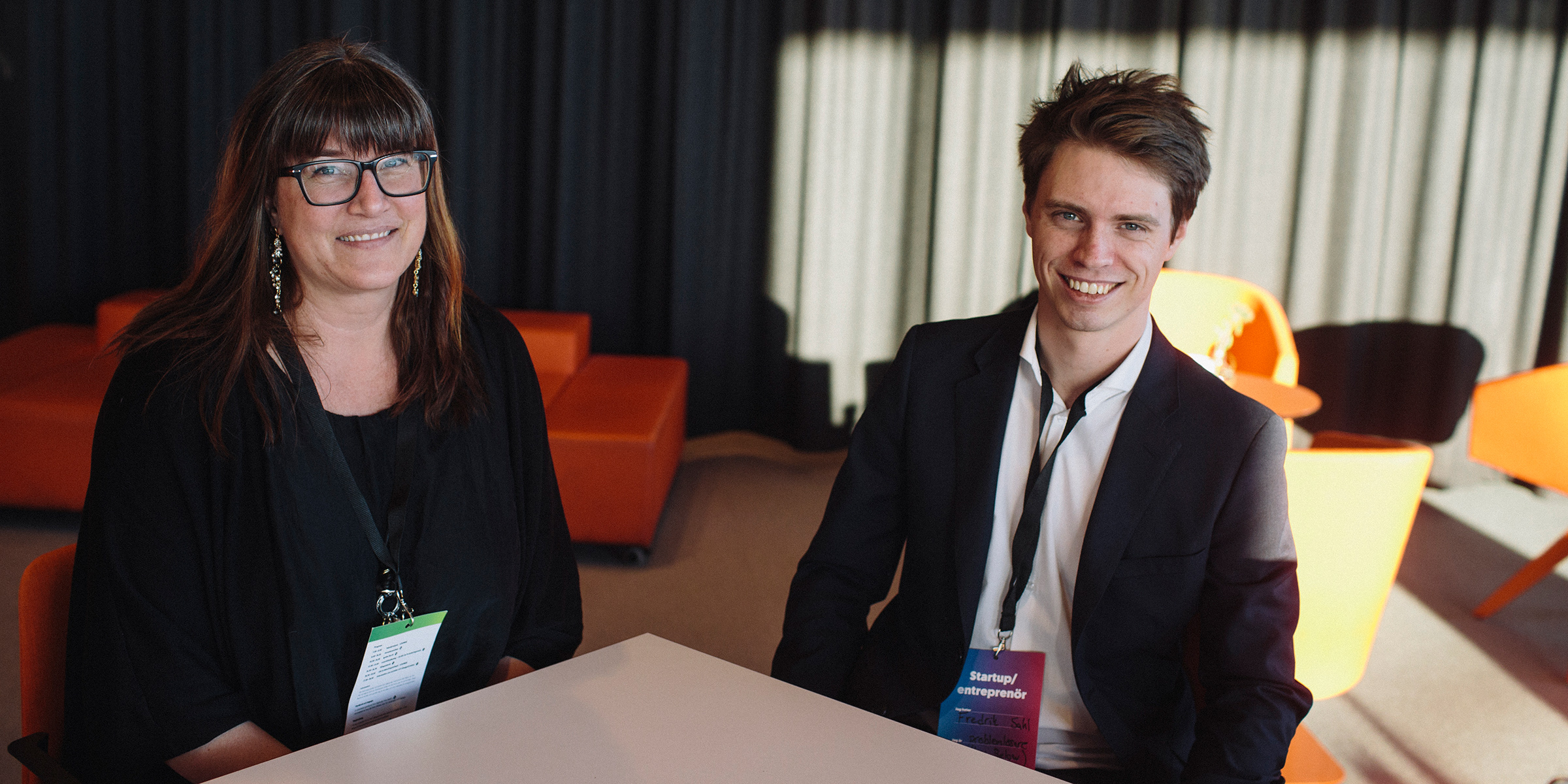 Malin Malmenström, Umeå Energi, och Fredrik Sahl, Flow Below, hittade varandra under ett av de många mötena på Match Up. En riktig "win win-situation", kallar de mötet.